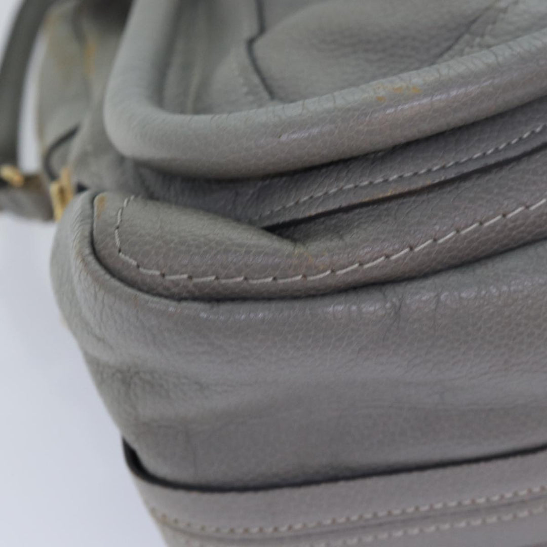 Chloe Paraty Hand Bag Leather 2way Gray am6680