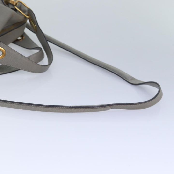 Chloe Paraty Hand Bag Leather 2way Gray am6680