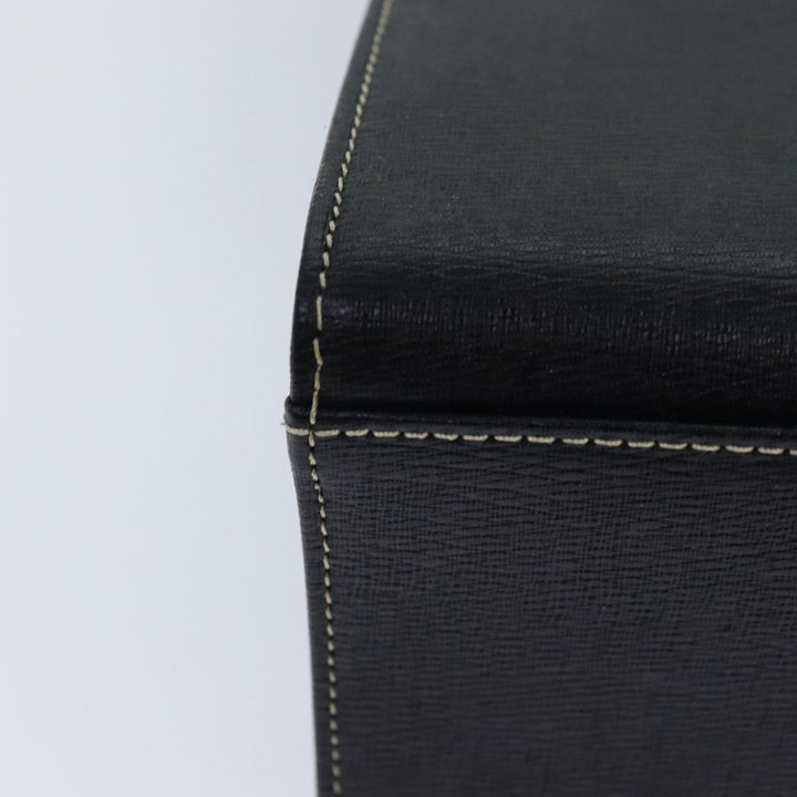 BurberrySs Hand Bag Leather Black Auth am6686