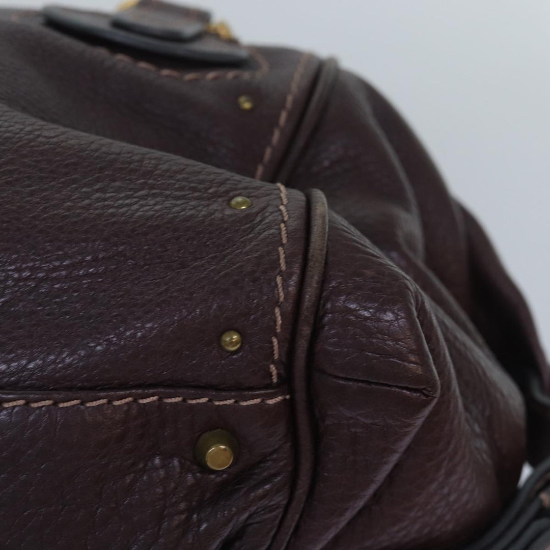 Chloe Paddington Hand Bag Leather Brown am6690