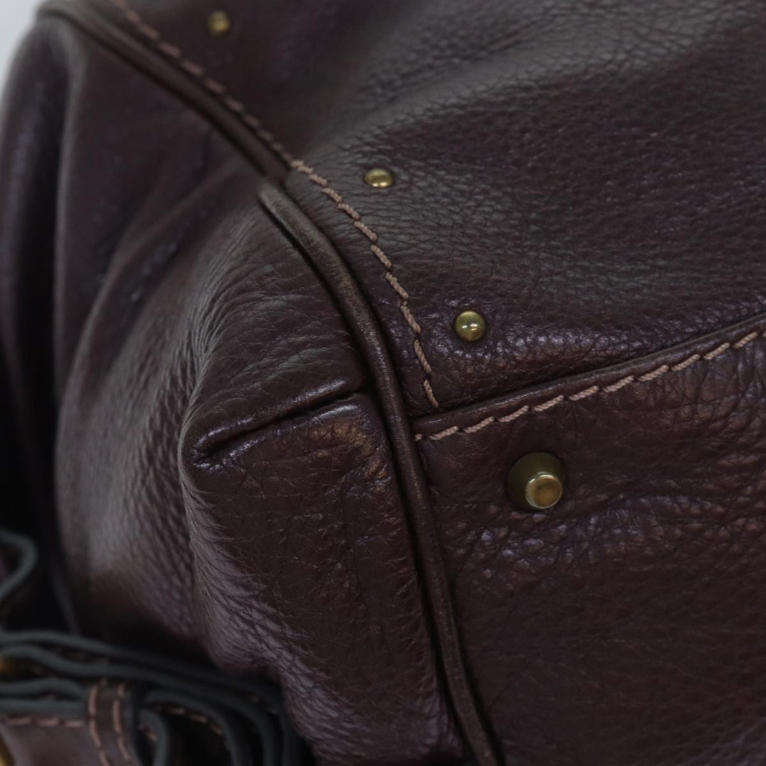 Chloe Paddington Hand Bag Leather Brown am6690