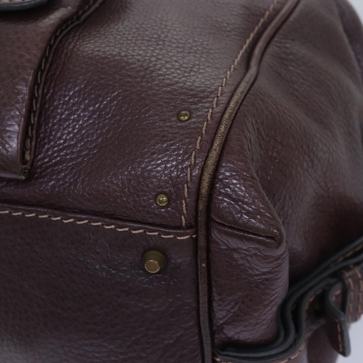 Chloe Paddington Hand Bag Leather Brown am6690