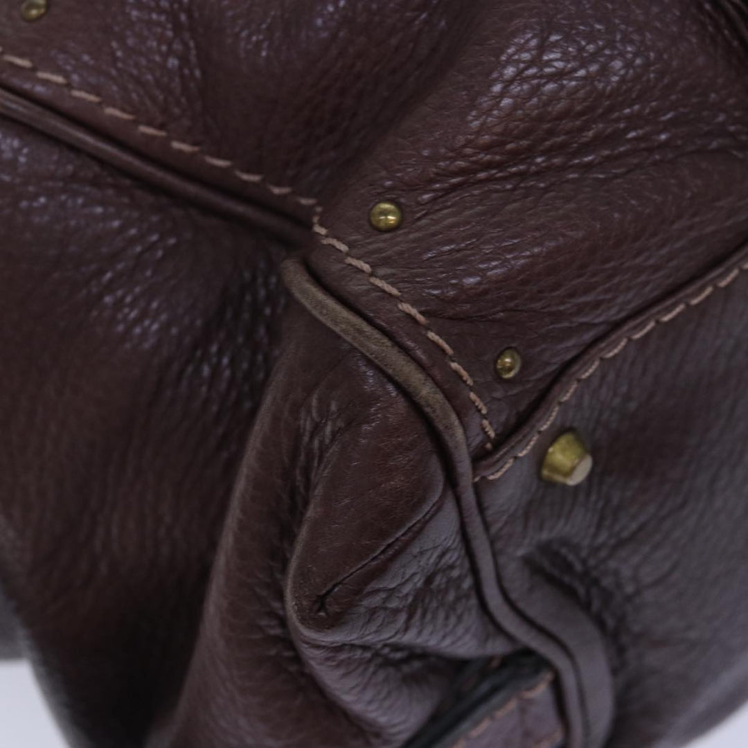 Chloe Paddington Hand Bag Leather Brown am6690