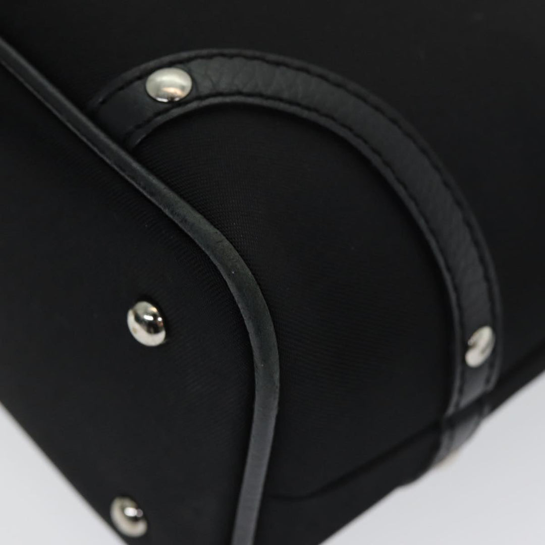 Burberry Nova Check Shoulder Bag Nylon Black Beige Auth am6696