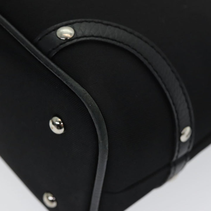 Burberry Nova Check Shoulder Bag Nylon Black Beige Auth am6696
