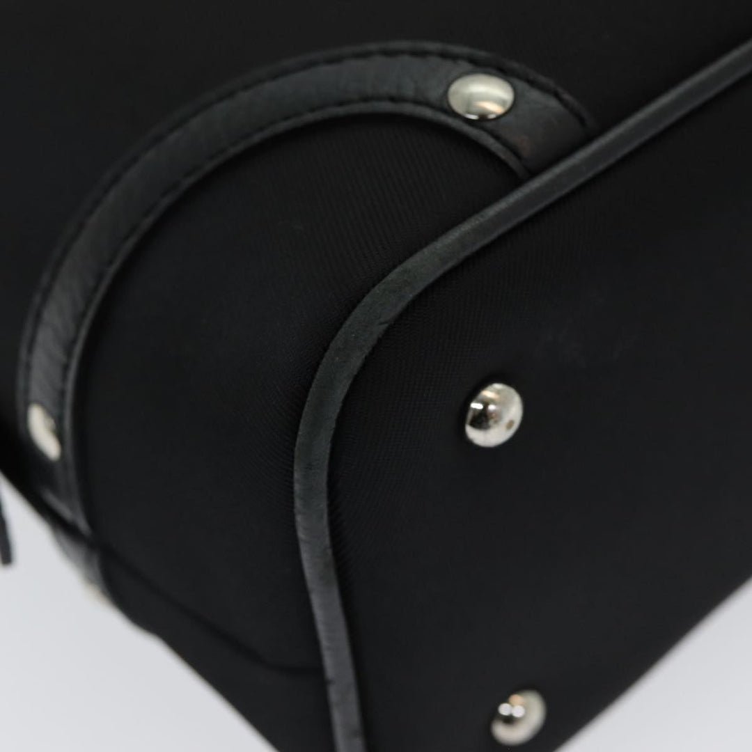 Burberry Nova Check Shoulder Bag Nylon Black Beige Auth am6696