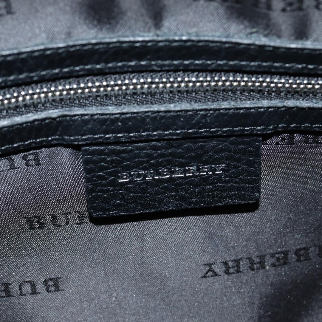 Burberry Nova Check Shoulder Bag Nylon Black Beige Auth am6696
