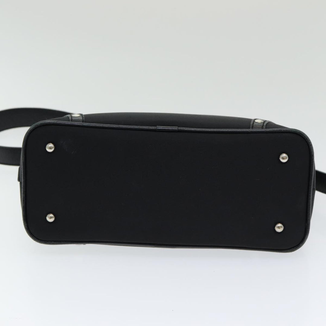 Burberry Nova Check Shoulder Bag Nylon Black Beige Auth am6696