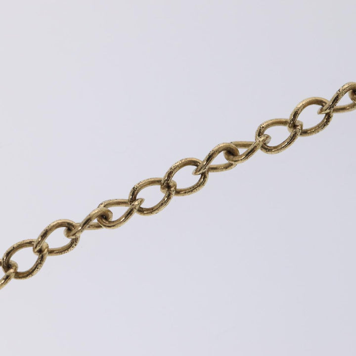 CHRISTIAN Top quality Dior Necklace metal Gold Auth am6766
