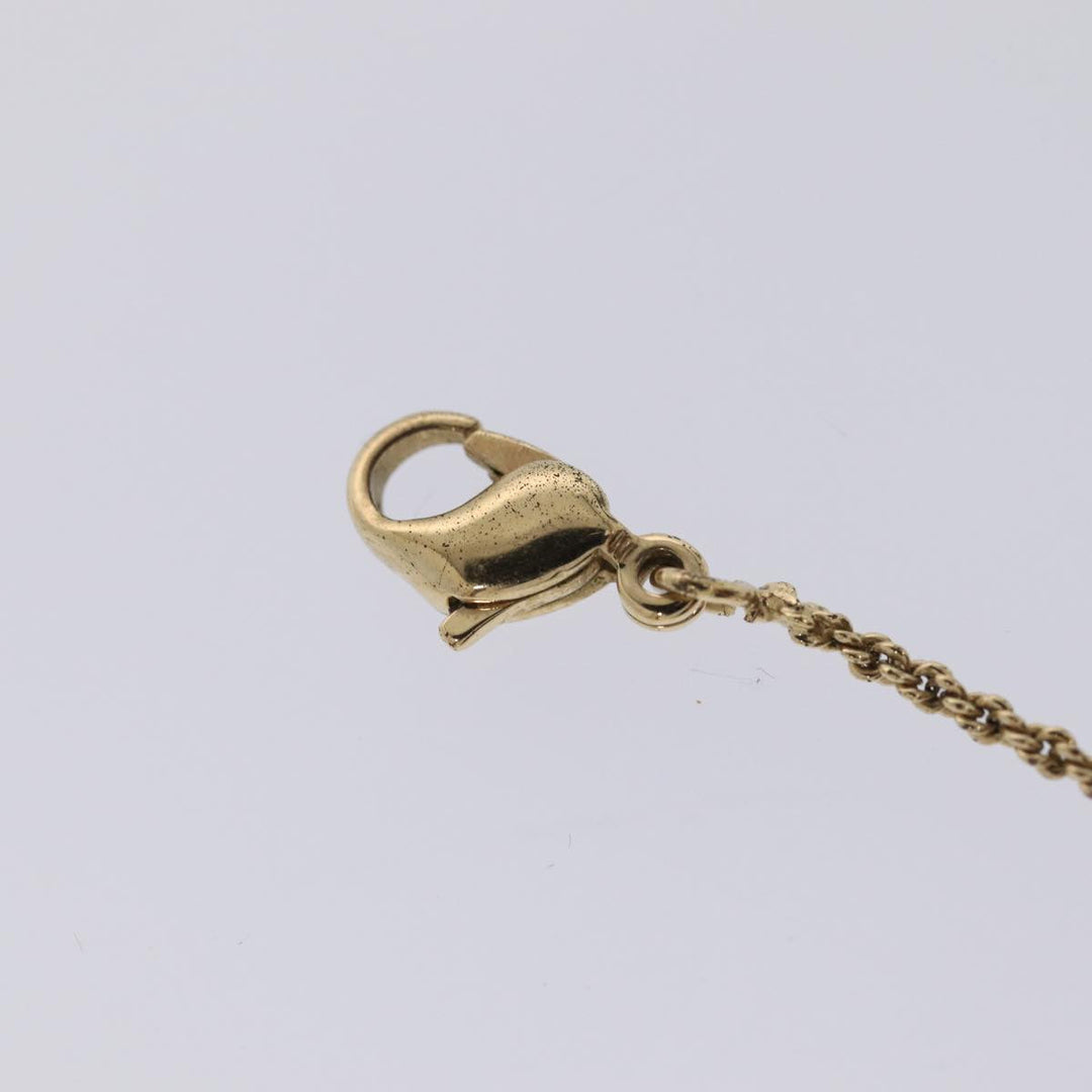 CHRISTIAN Top quality Dior Necklace metal Gold Auth am6766