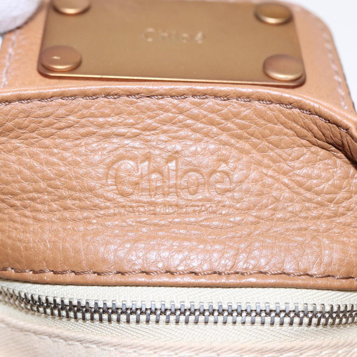 Chloe Paddington Hand Bag Leather Brown Gold am6782