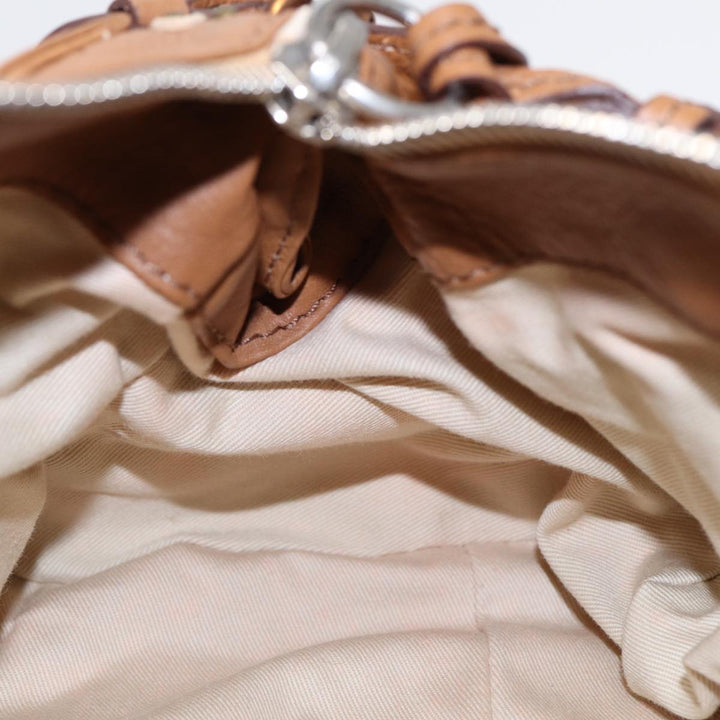 Chloe Paddington Hand Bag Leather Brown Gold am6782