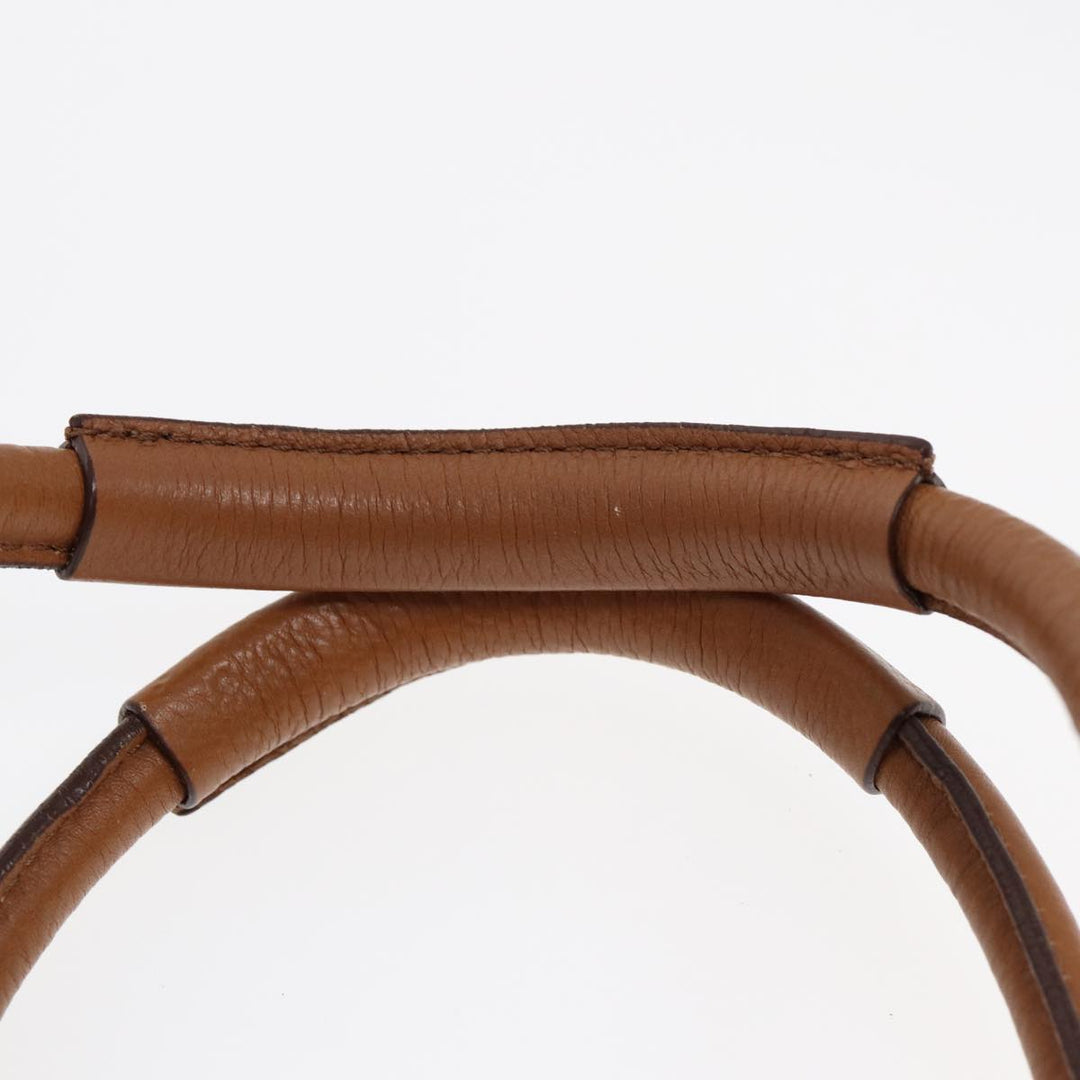 Chloe Paddington Hand Bag Leather Brown Gold am6782
