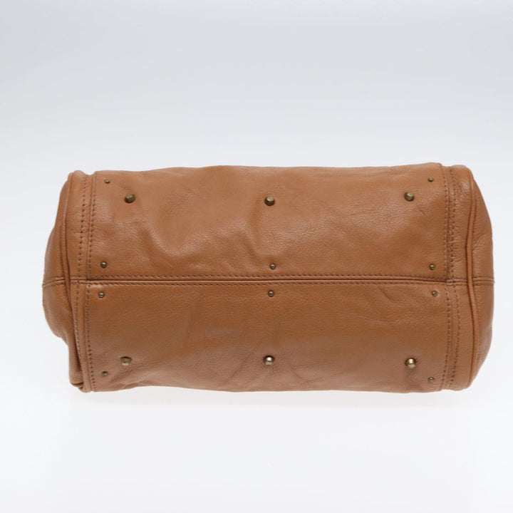 Chloe Paddington Hand Bag Leather Brown Gold am6782