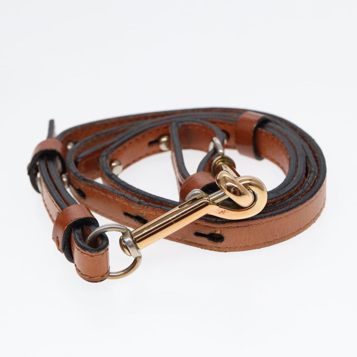 Chloe Etel Hand Bag Leather 2way Brown Gold am6799