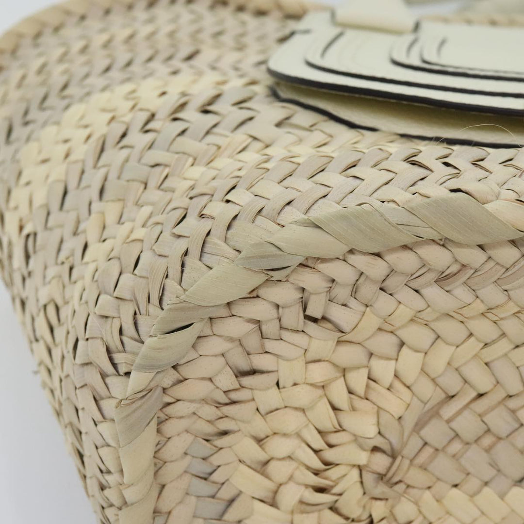 Chloe Mercy Hand Bag Straw Beige Gold am6837