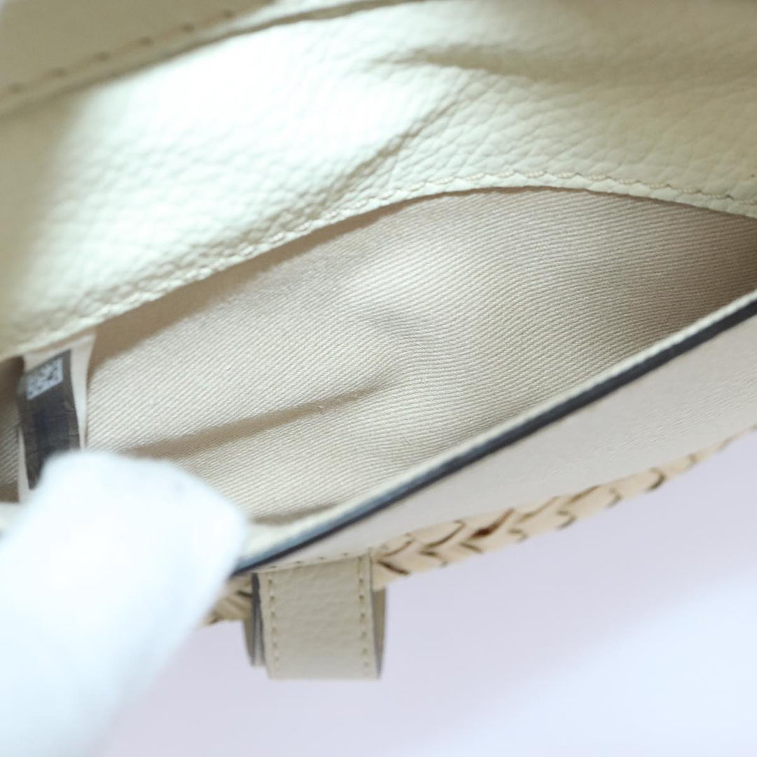 Chloe Mercy Hand Bag Straw Beige Gold am6837