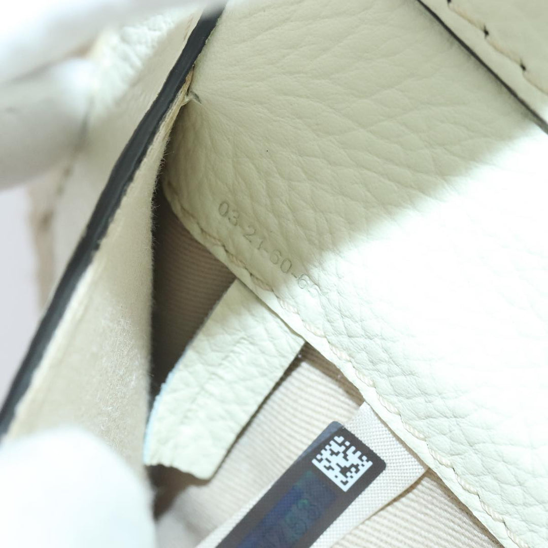 Chloe Mercy Hand Bag Straw Beige Gold am6837