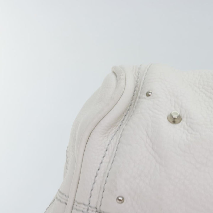 Chloe Paddington Hand Bag Leather White am6846