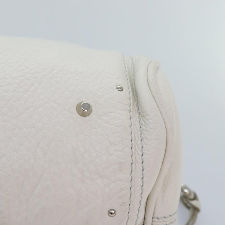 Chloe Paddington Hand Bag Leather White am6846