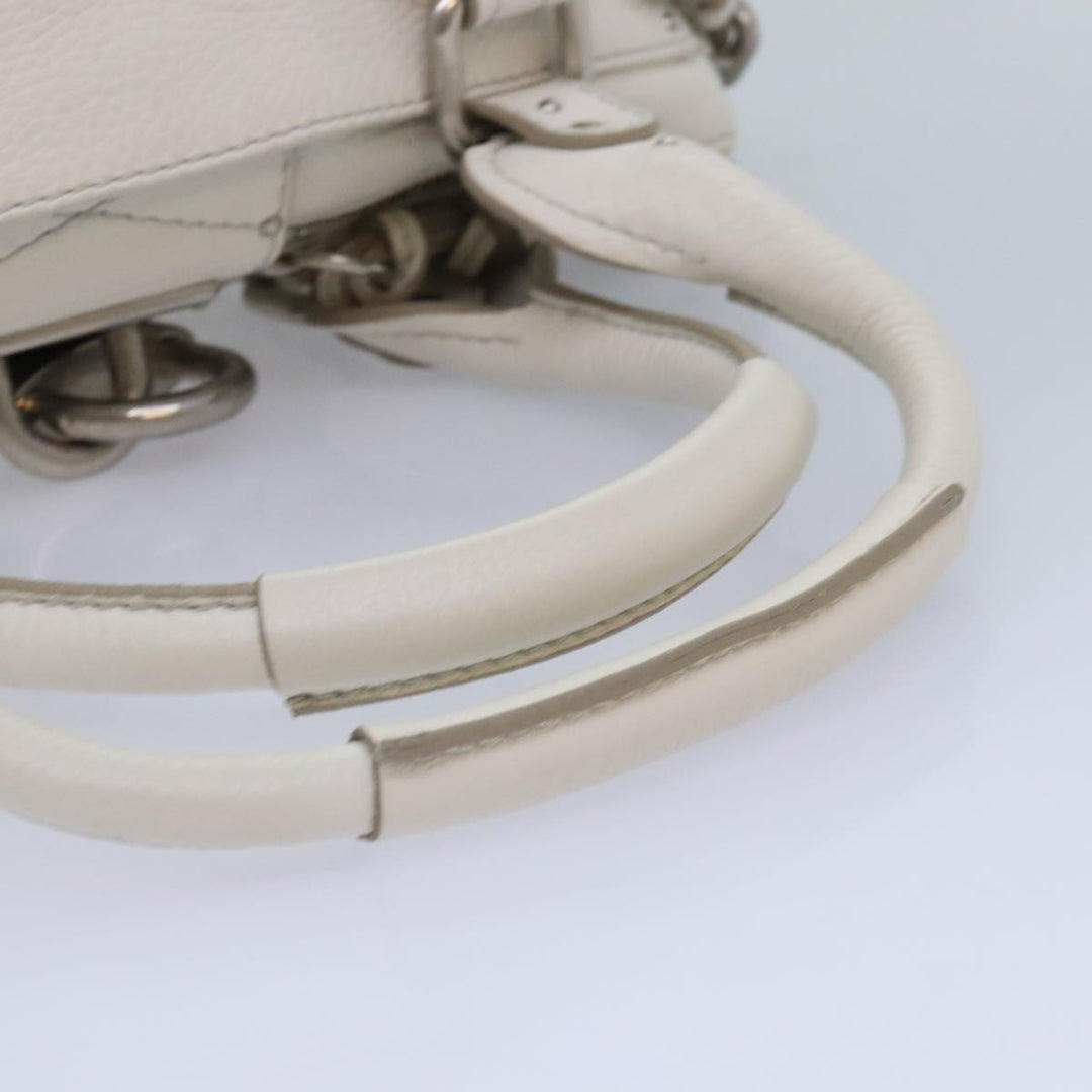 Chloe Paddington Hand Bag Leather White am6846
