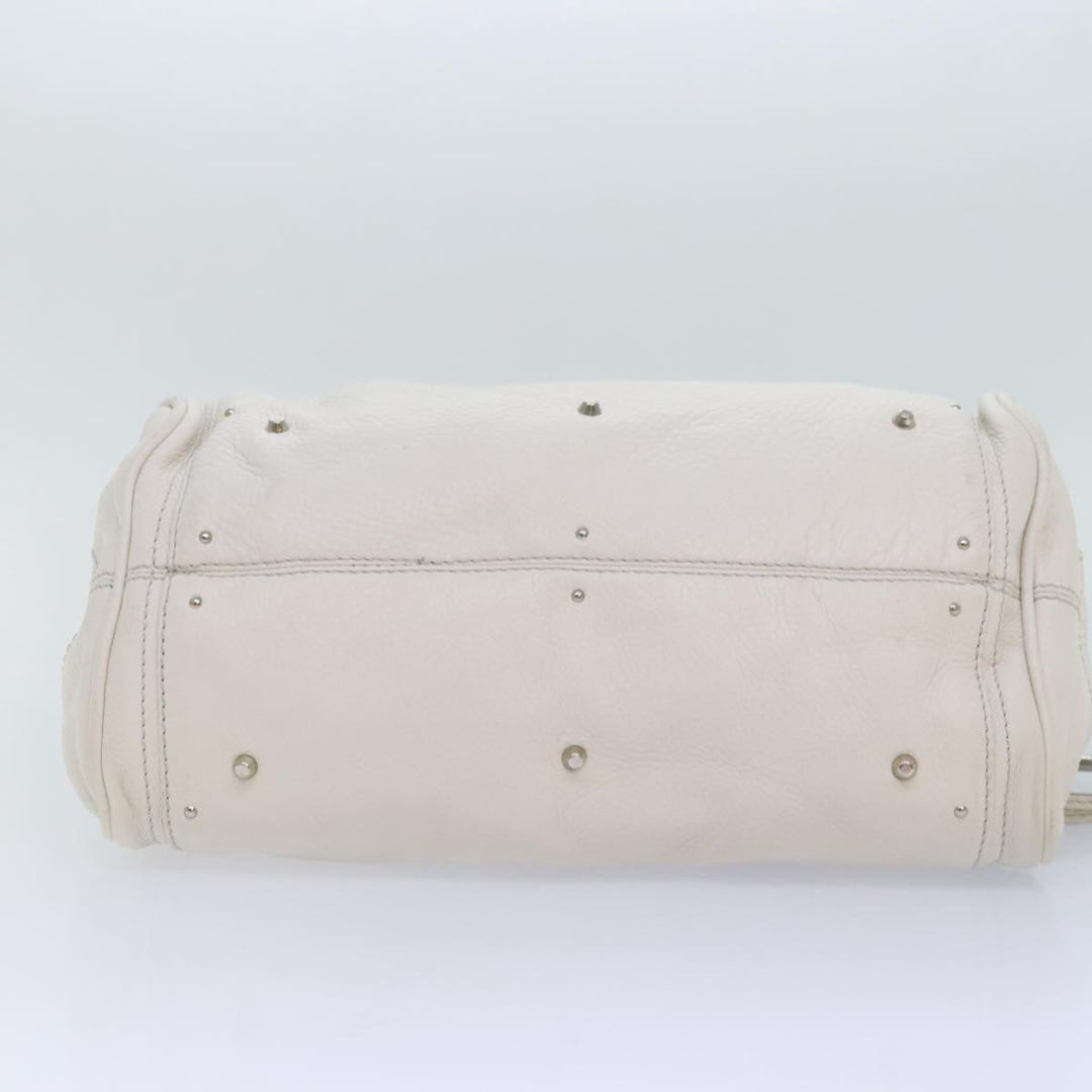 Chloe Paddington Hand Bag Leather White am6846