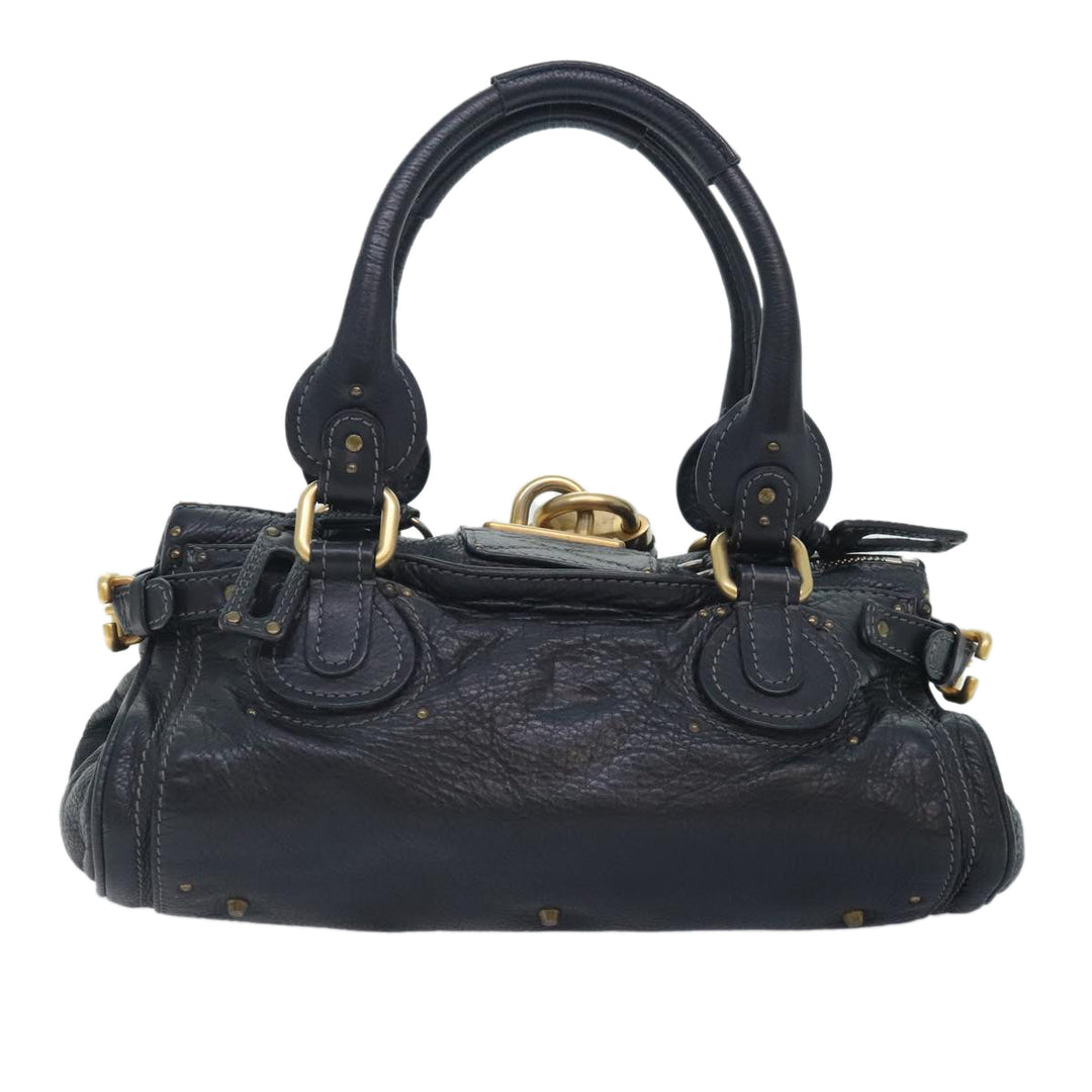 Chloe Paddington Hand Bag Leather Black am6847