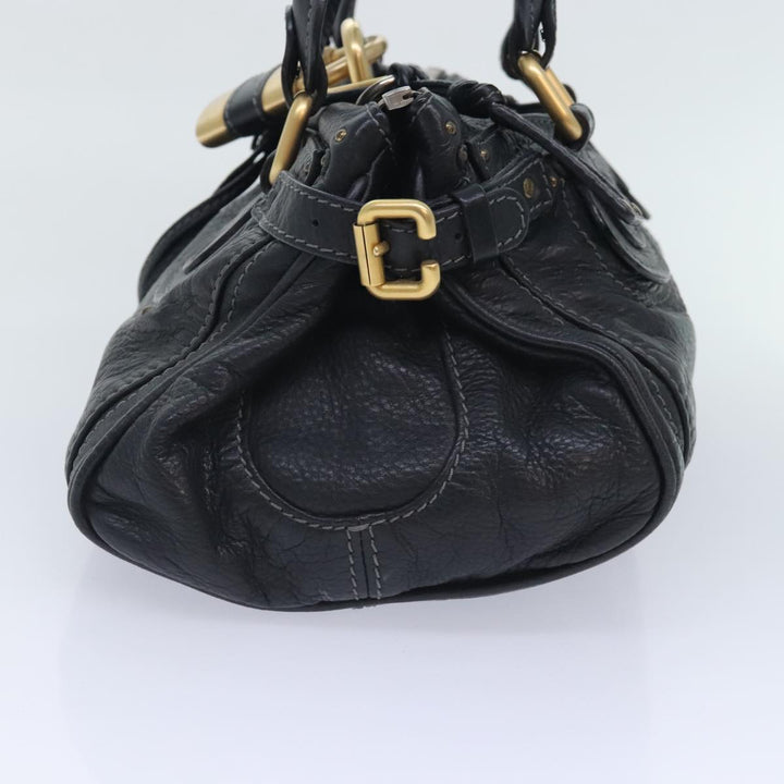Chloe Paddington Hand Bag Leather Black am6847