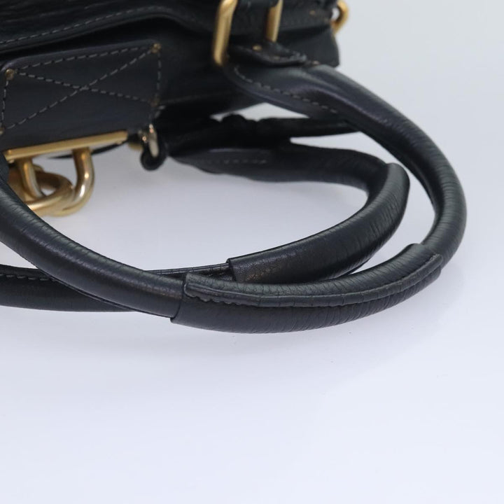 Chloe Paddington Hand Bag Leather Black am6847