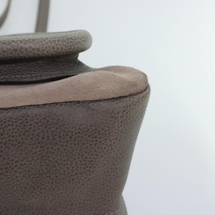 Chloe Paraty Tote Bag Leather Suede 2way Gray am6848