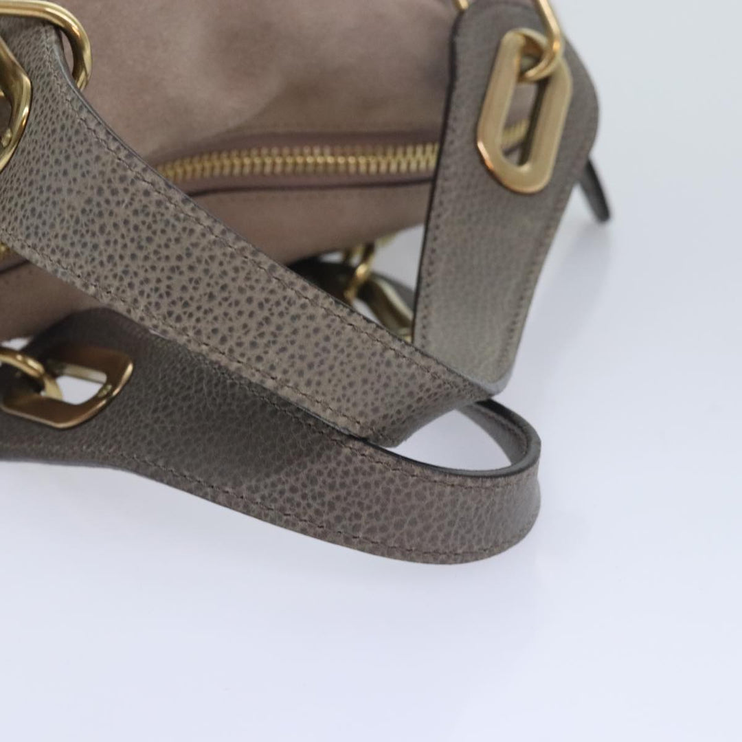 Chloe Paraty Tote Bag Leather Suede 2way Gray am6848