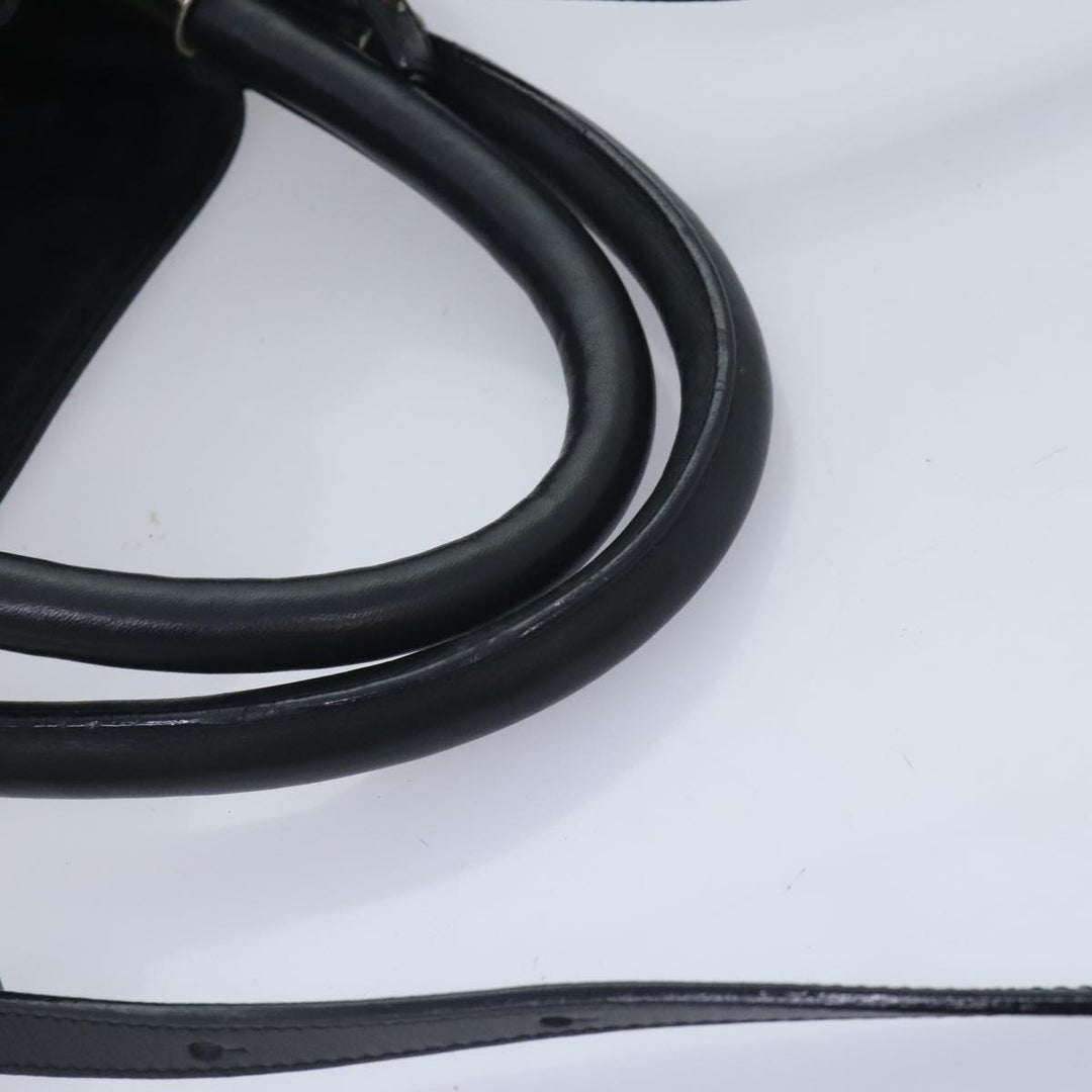 Chloe Victoria Hand Bag Leather 2way Black am6849