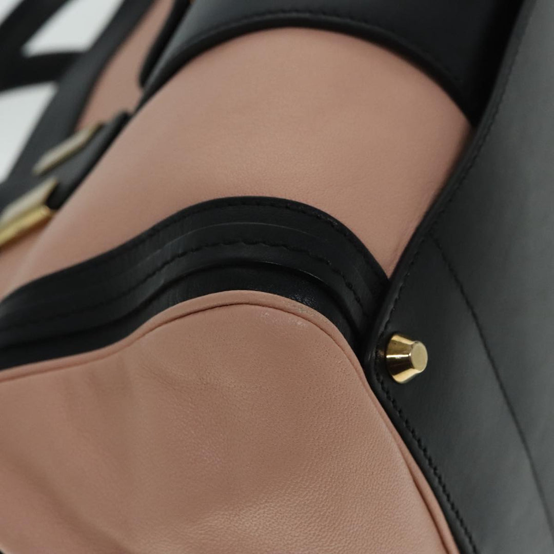 Chloe Alice Hand Bag Leather 2way Black Pink am6912