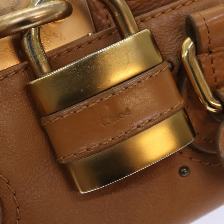 Chloe Paddington mini Hand Bag Leather Brown am6913