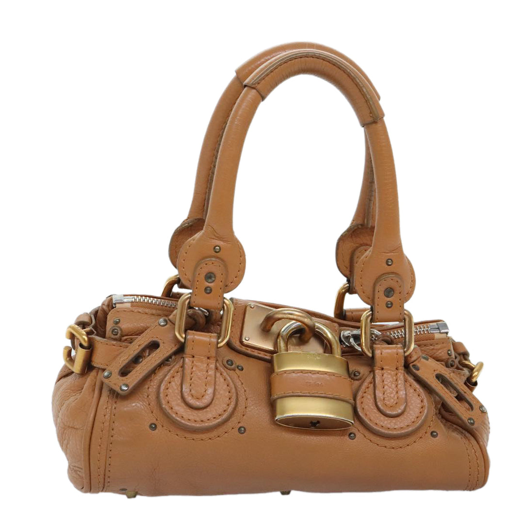 Chloe Paddington mini Hand Bag Leather Brown am6913