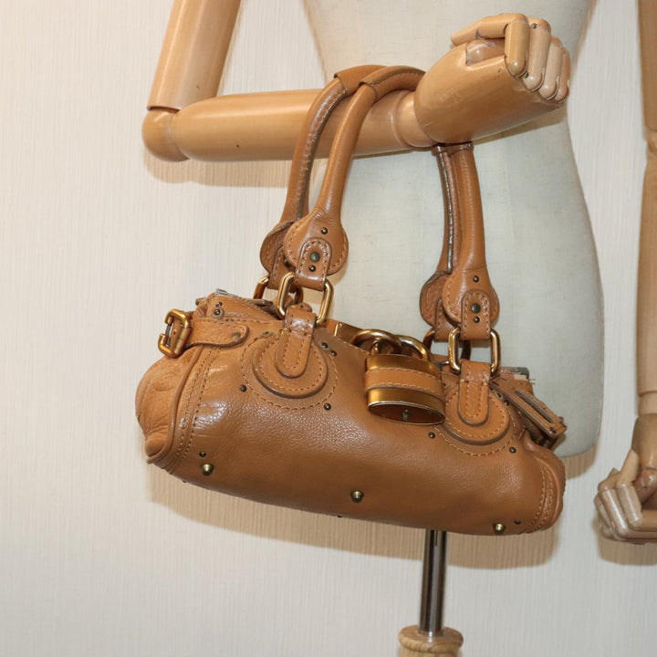 Chloe Paddington mini Hand Bag Leather Brown am6913
