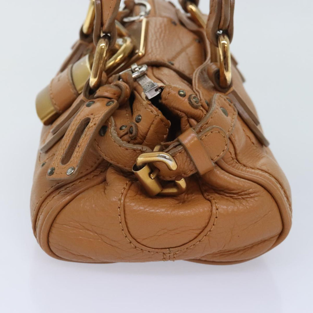 Chloe Paddington mini Hand Bag Leather Brown am6913