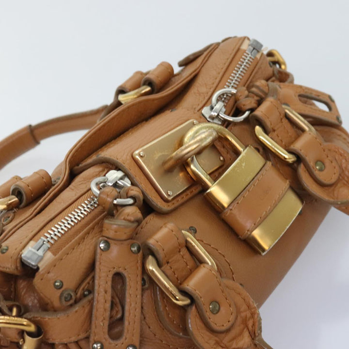 Chloe Paddington mini Hand Bag Leather Brown am6913