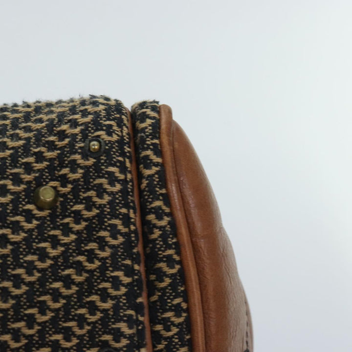 Chloe Paddington Hand Bag Leather Cotton Brown am6914