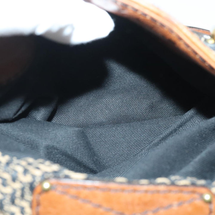 Chloe Paddington Hand Bag Leather Cotton Brown am6914