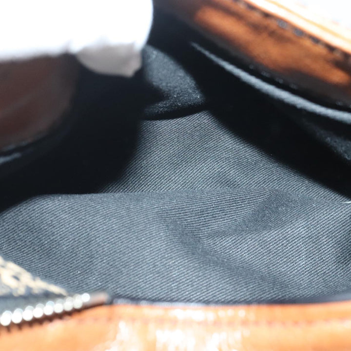 Chloe Paddington Hand Bag Leather Cotton Brown am6914