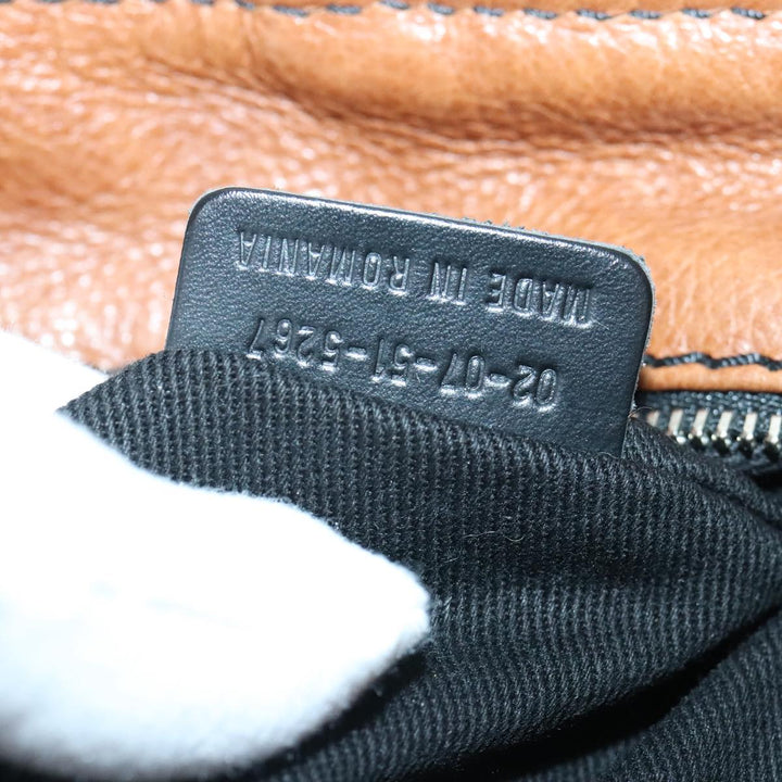 Chloe Paddington Hand Bag Leather Cotton Brown am6914