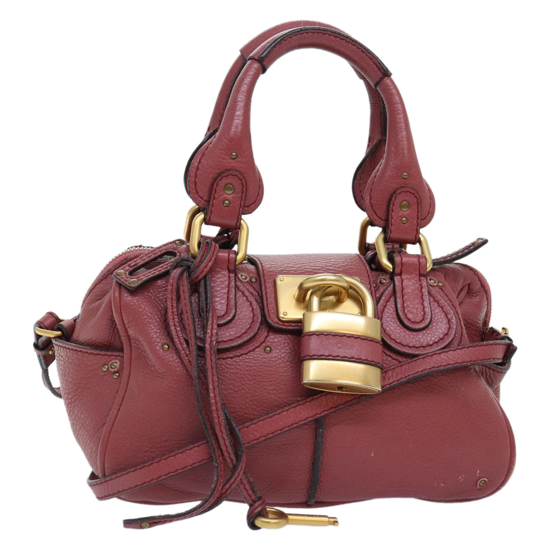Chloe Paddington Hand Bag Leather 2way Pink am6917