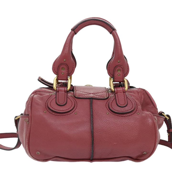 Chloe Paddington Hand Bag Leather 2way Pink am6917