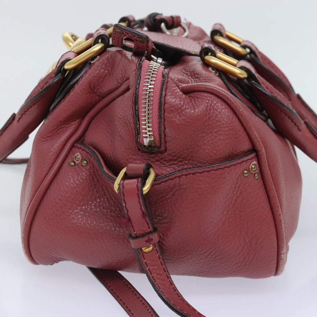 Chloe Paddington Hand Bag Leather 2way Pink am6917