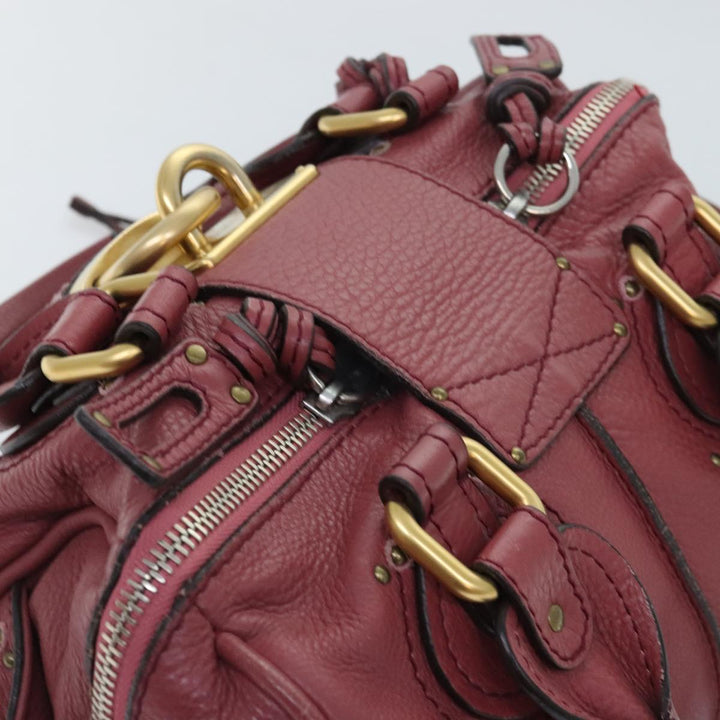 Chloe Paddington Hand Bag Leather 2way Pink am6917