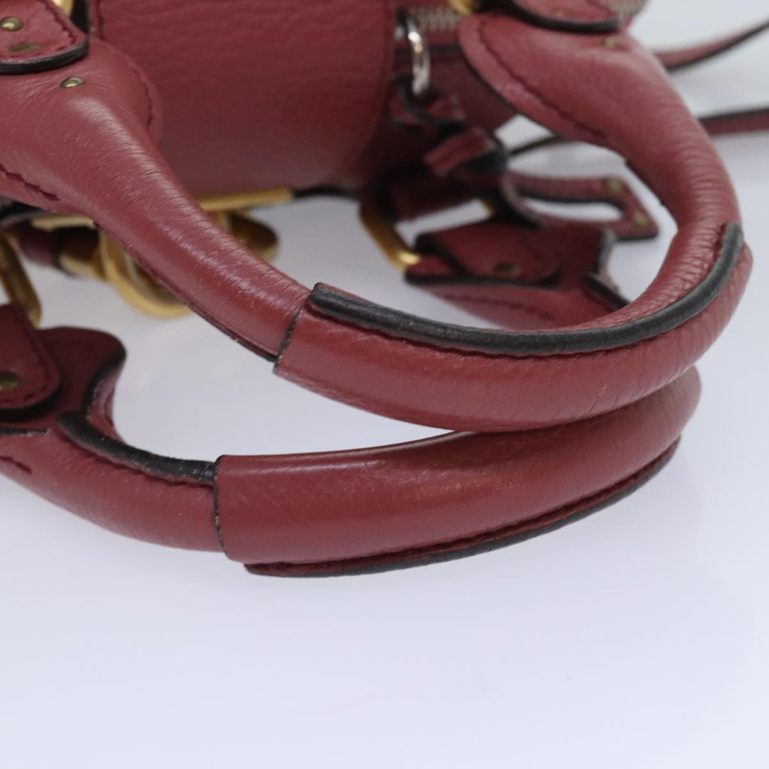 Chloe Paddington Hand Bag Leather 2way Pink am6917