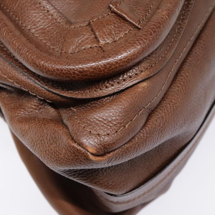 Chloe Paraty Hand Bag Leather Brown am6920