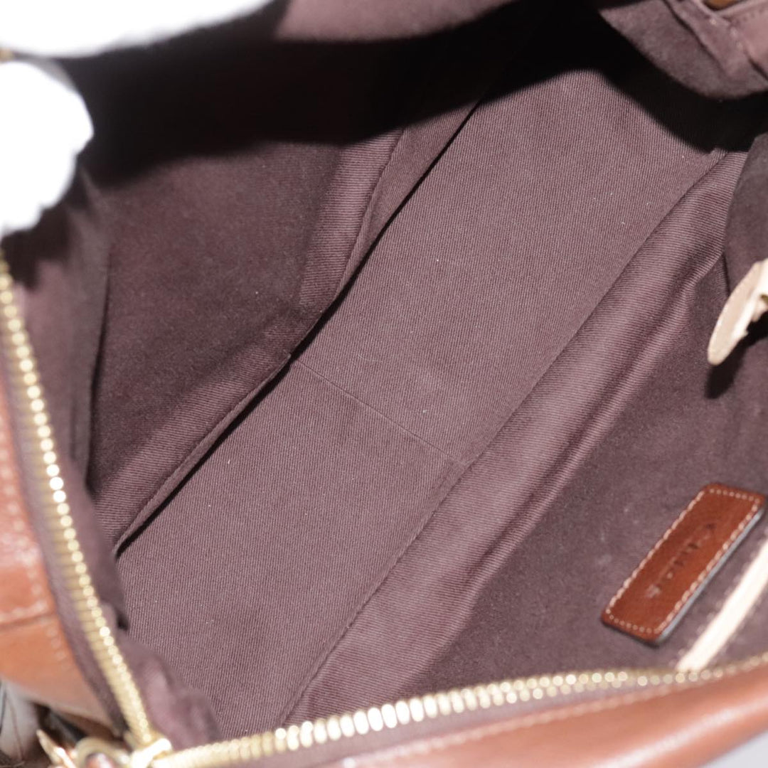 Chloe Paraty Hand Bag Leather Brown am6920