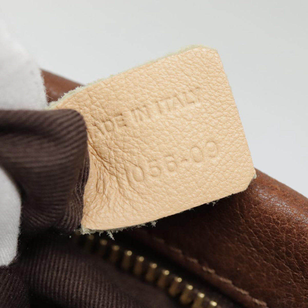Chloe Paraty Hand Bag Leather Brown am6920